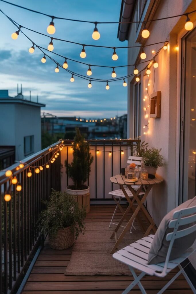 lights 17 small creative balcony ideas