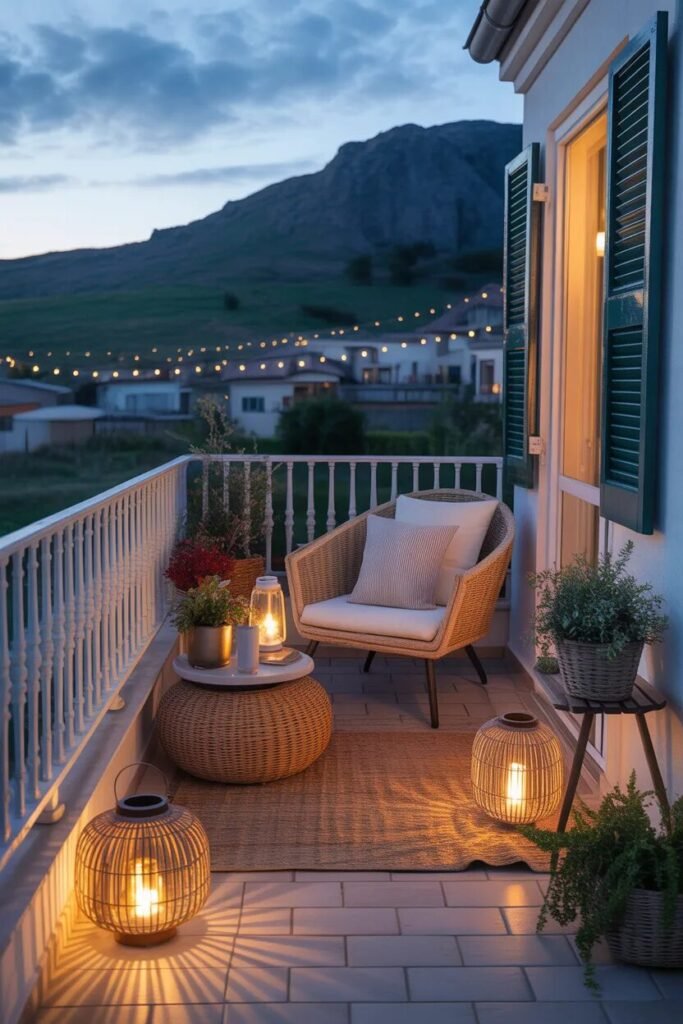  lanterns 17 small creative balcony ideas