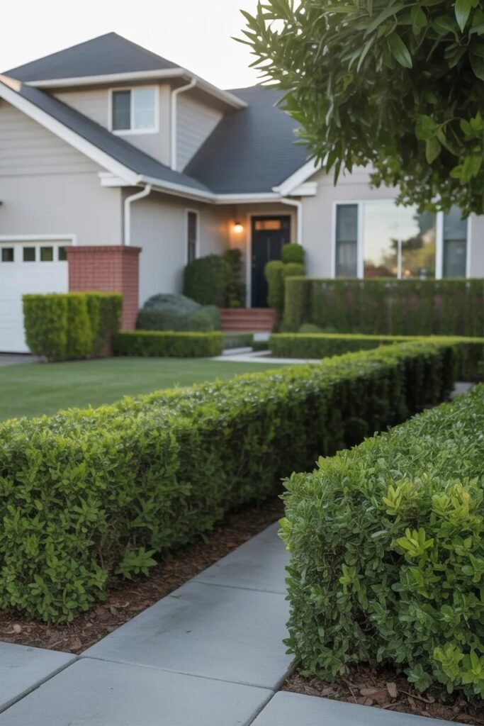 hedge 28 front yard landscaping ideas