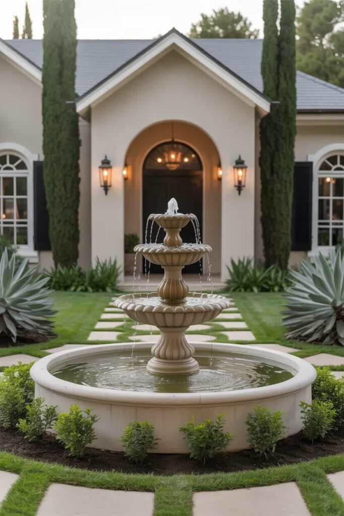  fountain 28 front yard landscaping ideas