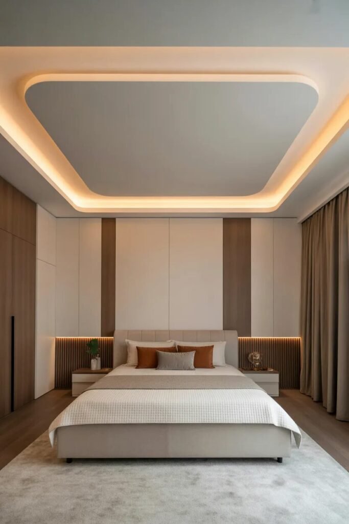 minimalist fall ceiling bedroom