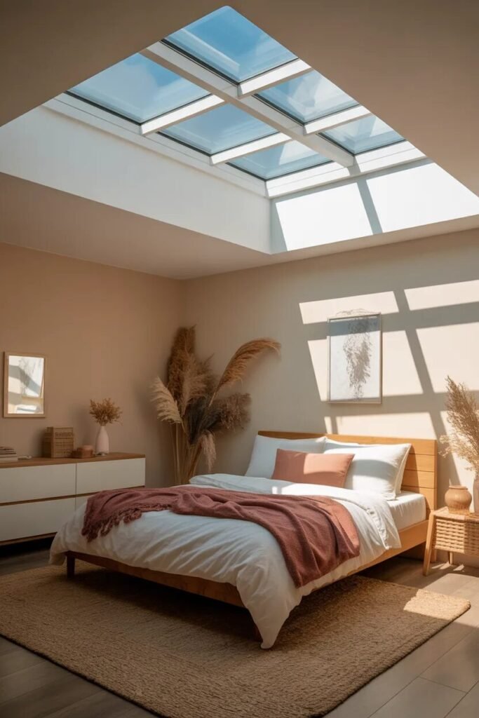 skylight fall ceiling bedroom