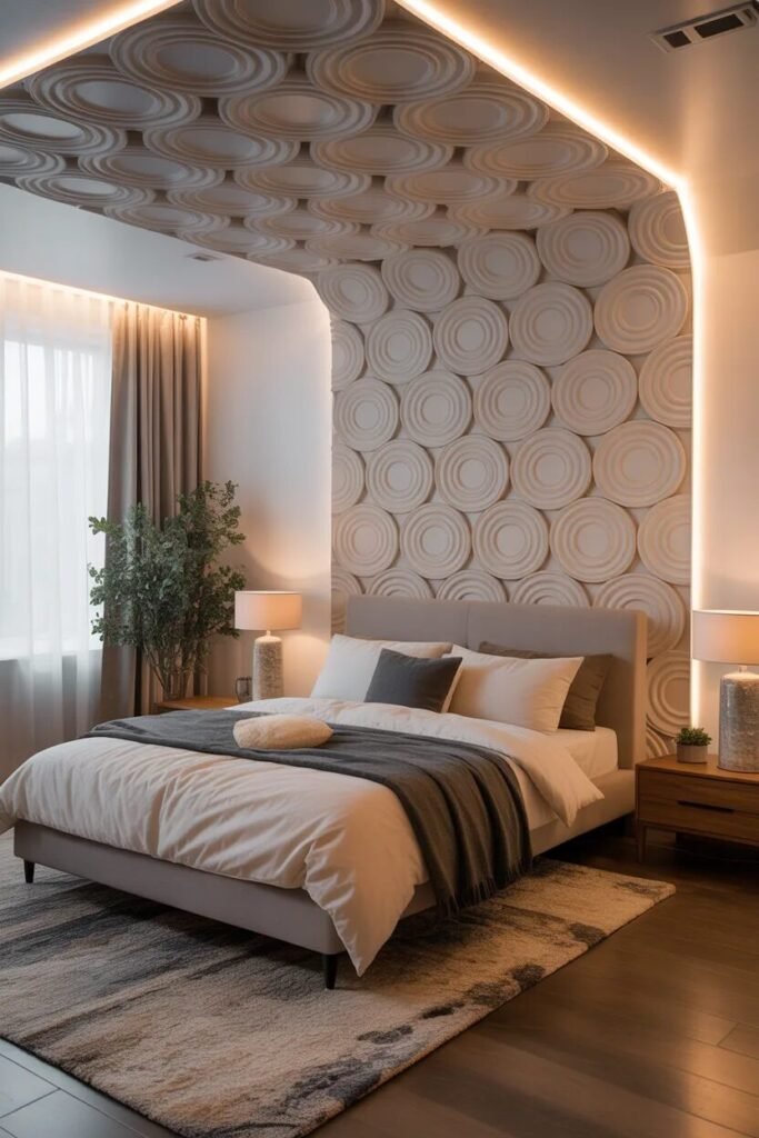 3d fall ceiling bedroom