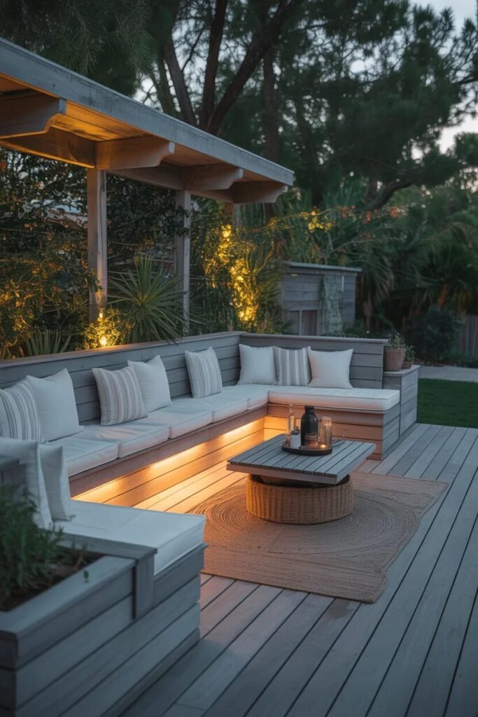 19 backyard deck ideas 4 bench backyard deck ideas