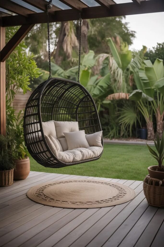 19 backyard deck ideas 17 swing backyard deck ideas