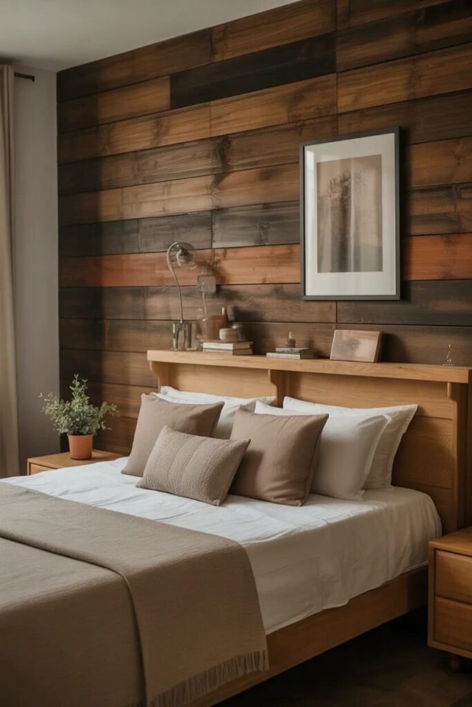 25 trendy bed back wall ideas 13 rustic trendy bed back wall ideas