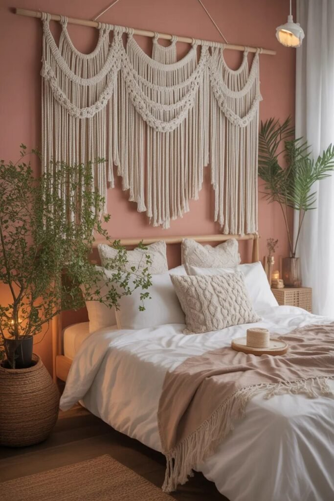 25 trendy bed back wall ideas 17 boho trendy bed back wall ideas