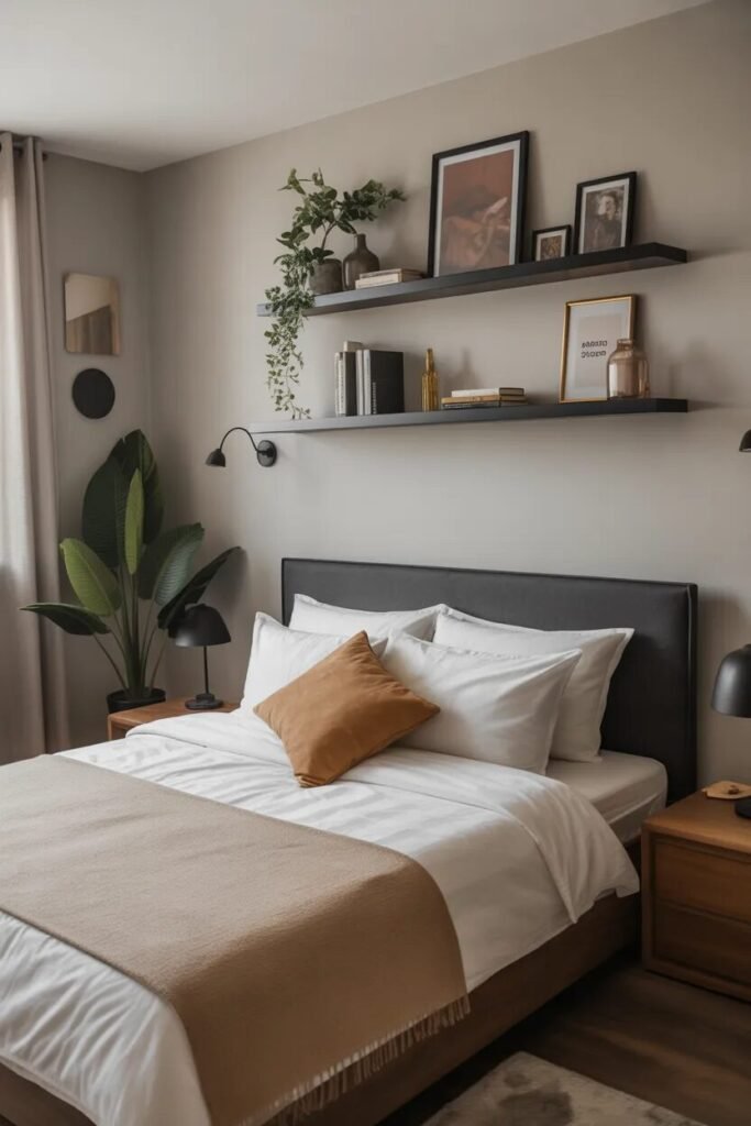 25 trendy bed back wall ideas 19 shelf trendy bed back wall ideas