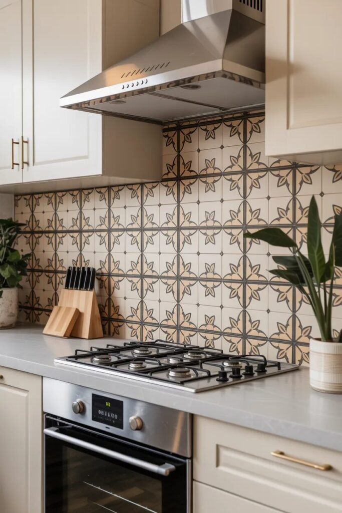 patterned 22 kitchen backsplash ideas