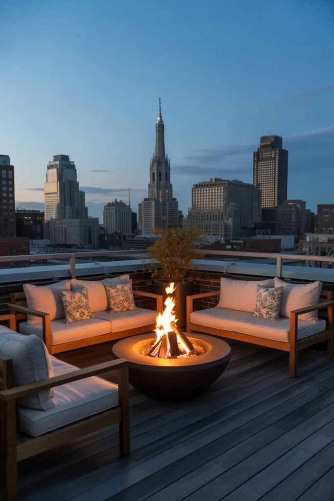 20 luxurious rooftop ideas 6 luxurious rooftop ideas fire pit