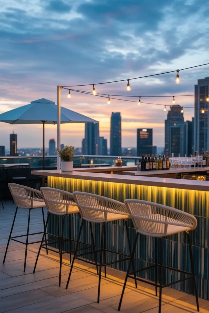 20 luxurious rooftop ideas 10 luxurious rooftop ideas bar setup