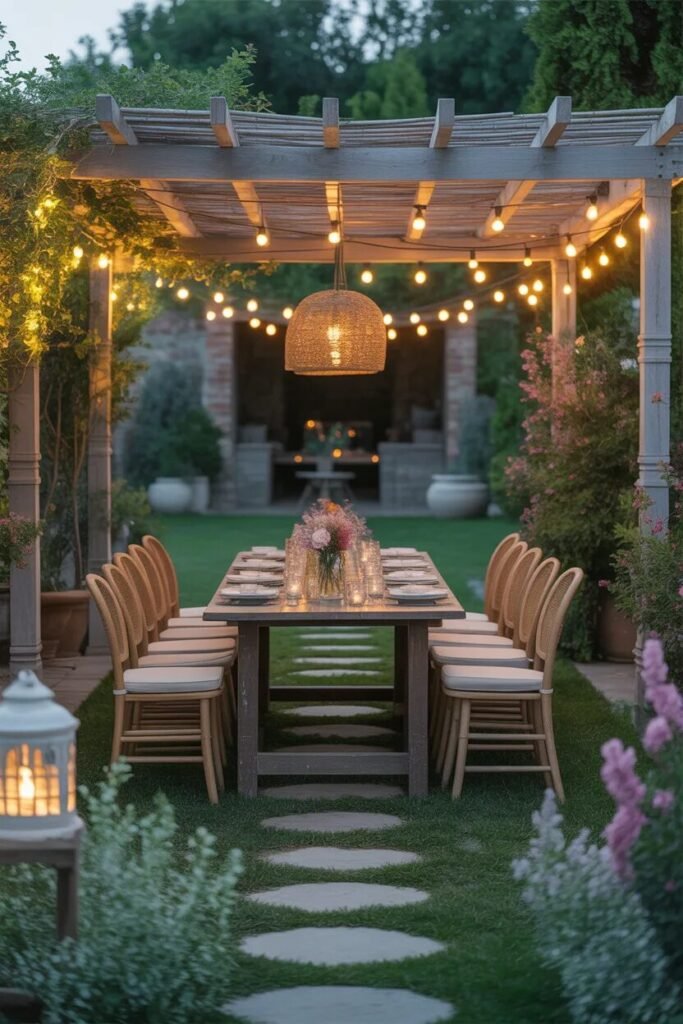  rustic garden decor ideas dining