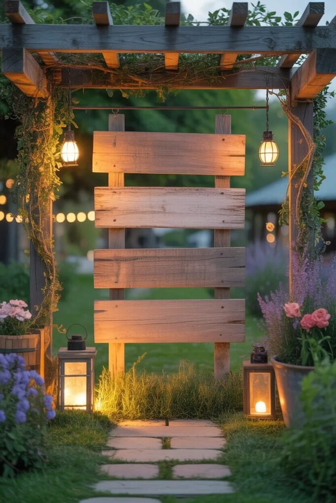 rustic garden decor ideas signs