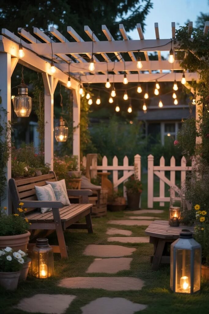  rustic garden decor ideas lighting