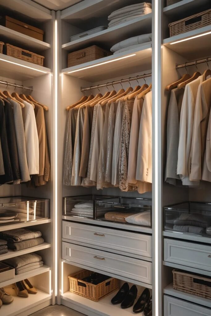 closet organization ideas matching hangers