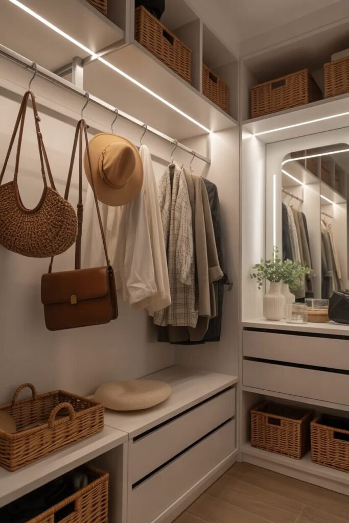 closet organization ideas hooks