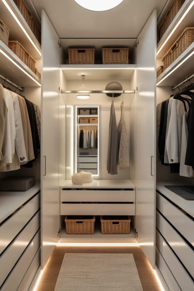 closet organization ideas hidden storage