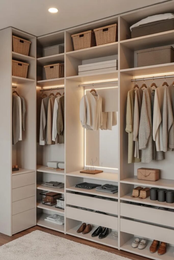 closet organization ideas minimalist