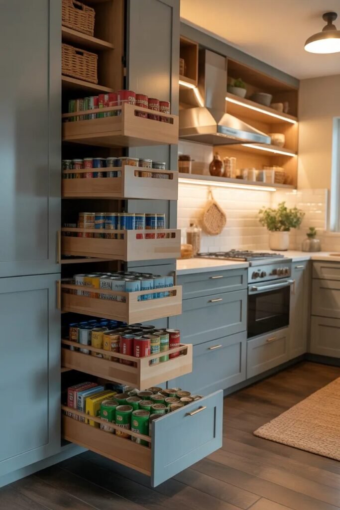 22 pantry organization ideas 4 pull-out drawers pantry organization ideas