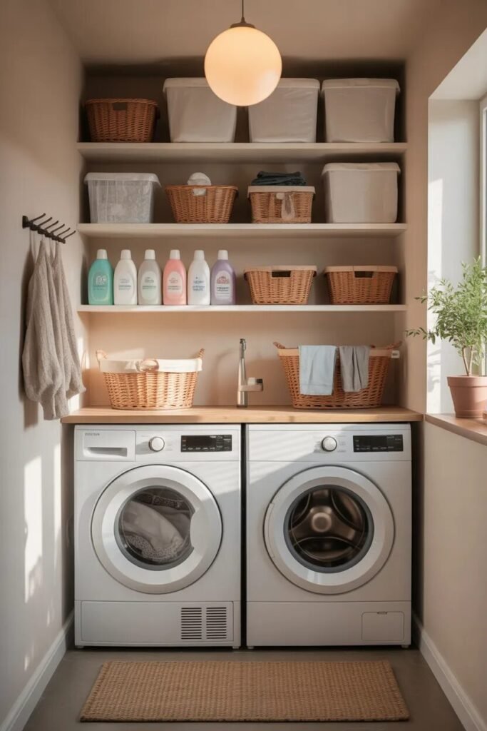17 small laundry room ideas 2 vertical storage small laundry room ideas