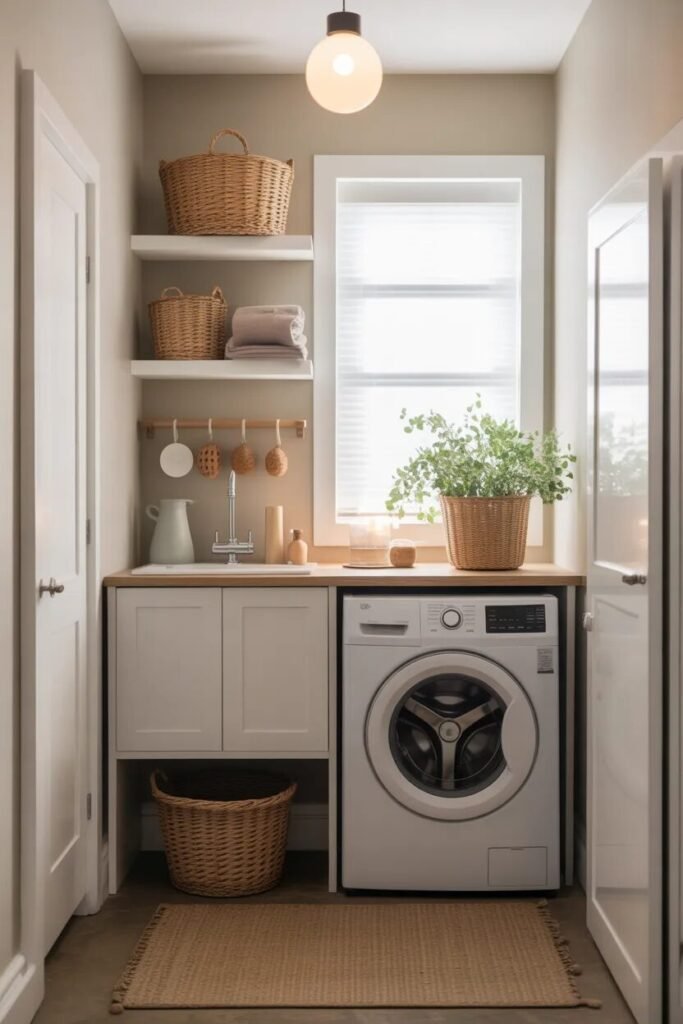 17 small laundry room ideas 11 slim cabinets small laundry room ideas