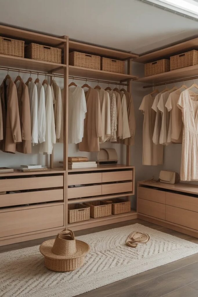minimal feminine closet ideas