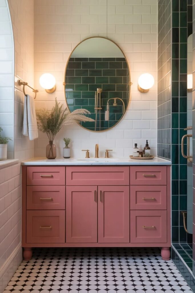 Bold bathroom decor ideas 23 bold bathroom decor ideas colored cabinet