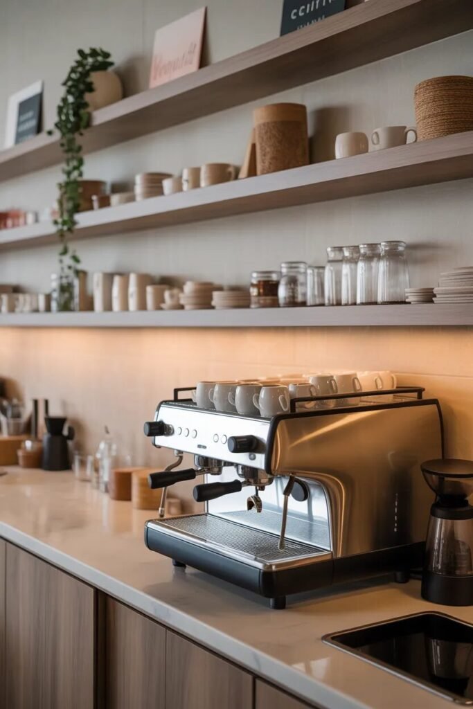 Minimalist modern coffee bar ideas