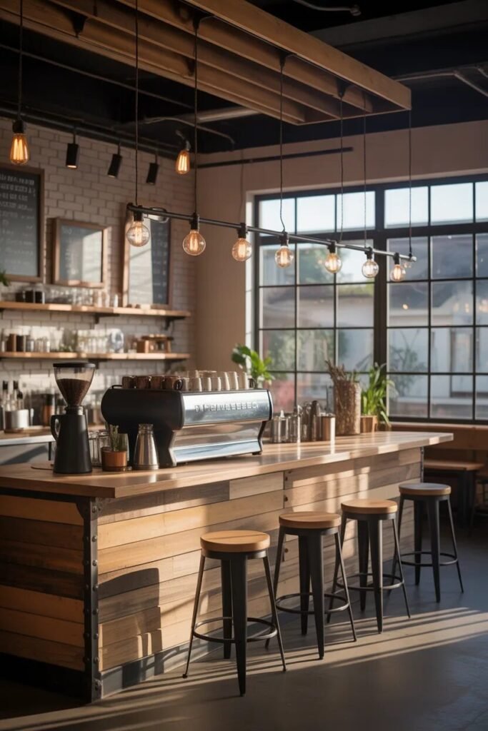 Industrial modern coffee bar ideas
