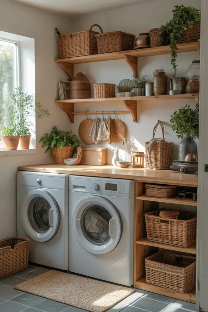 31 luxury small laundry room ideas 20 Luxury small laundry room ideas shelves