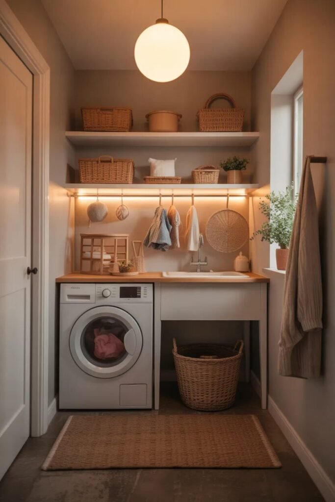 31 luxury small laundry room ideas 25 Luxury small laundry room ideas lighting