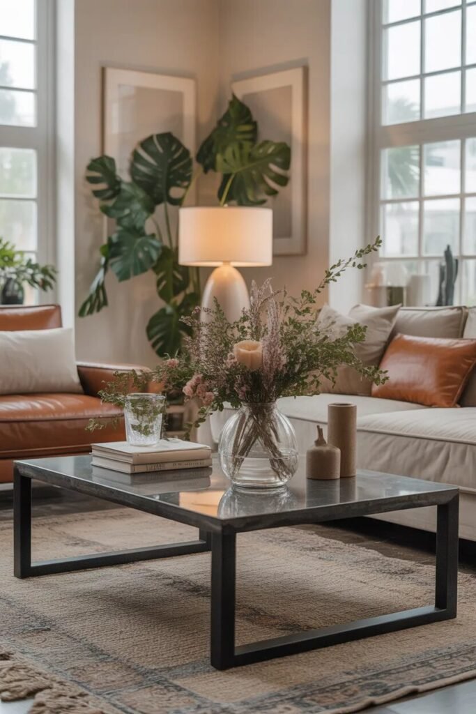 Luxe living room designs table décor