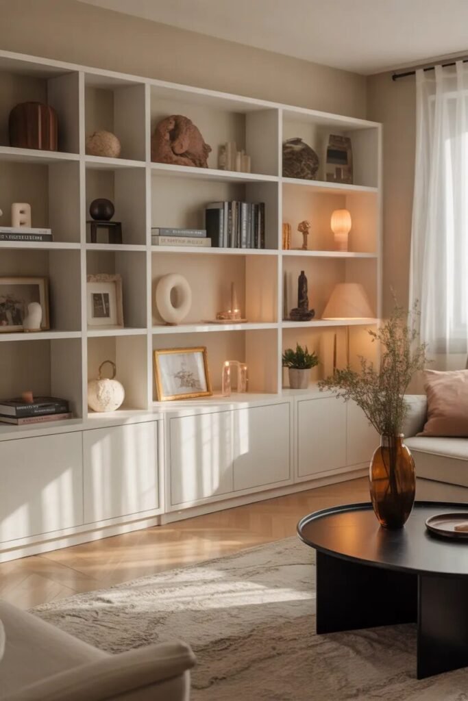 Luxe living room designs storage