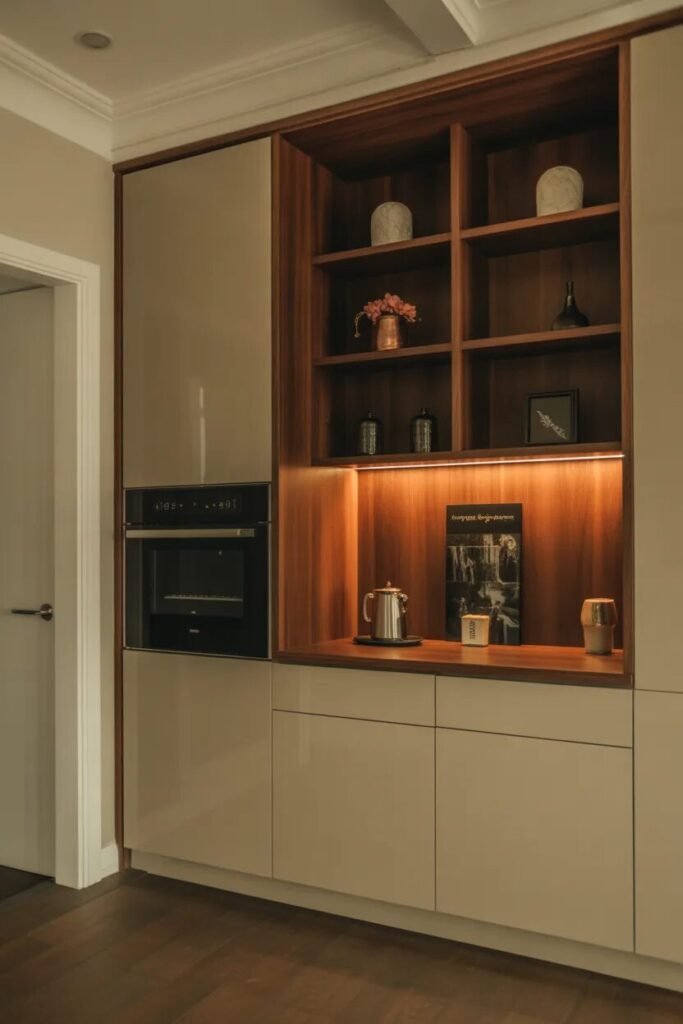 Luxurious coffee bar built in