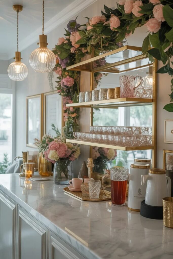 Luxurious coffee bar complete