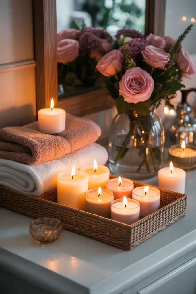 21 guest bathroom ideas candles