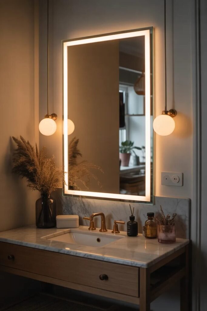 21 guest bathroom ideas backlit