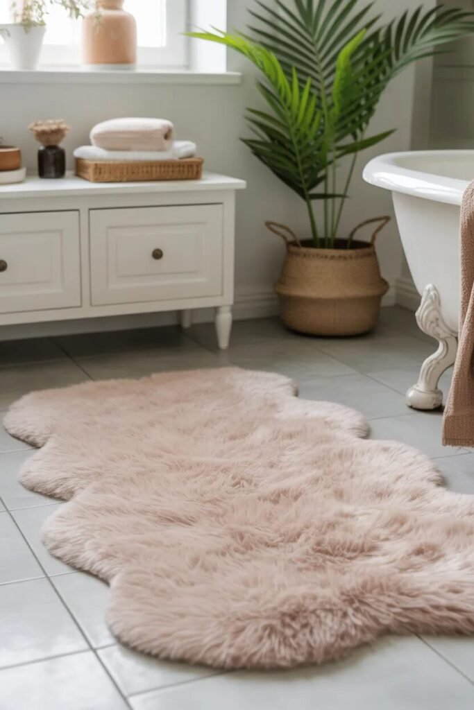 21 guest bathroom ideas rug