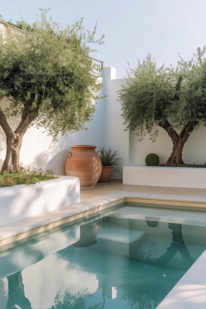 Dreamy small backyard pool designs 8 Mediterranean dreamy small backyard pool