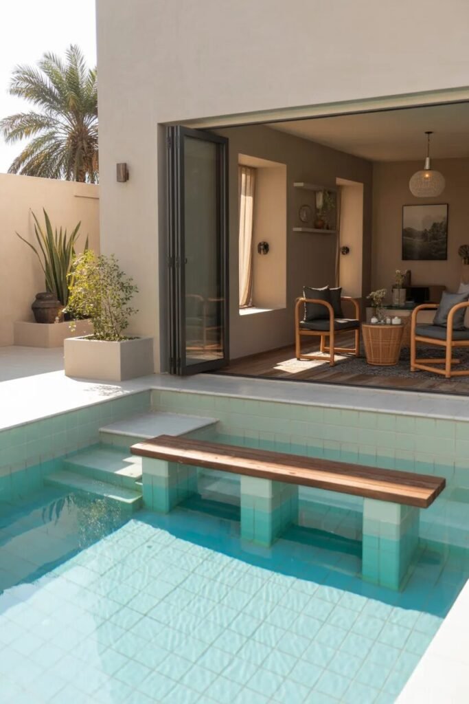 Dreamy small backyard pool designs 9 bench dreamy small backyard pool