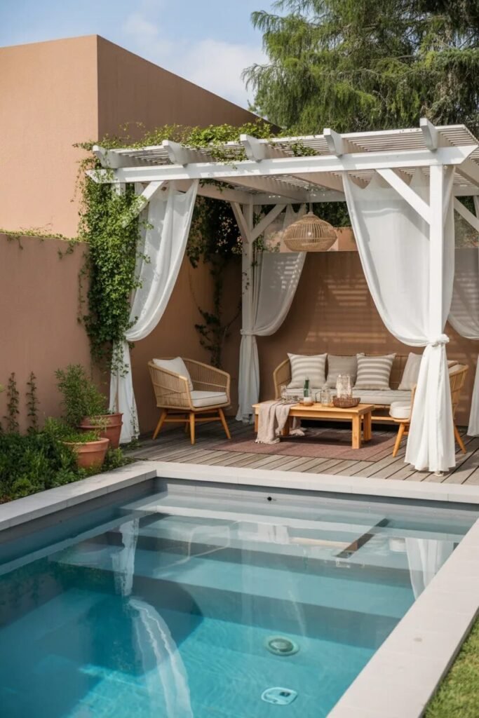Dreamy small backyard pool designs 17 pergola dreamy backyard pool design