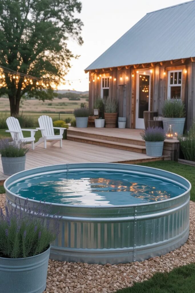 rustic 29 stock tank pool ideas