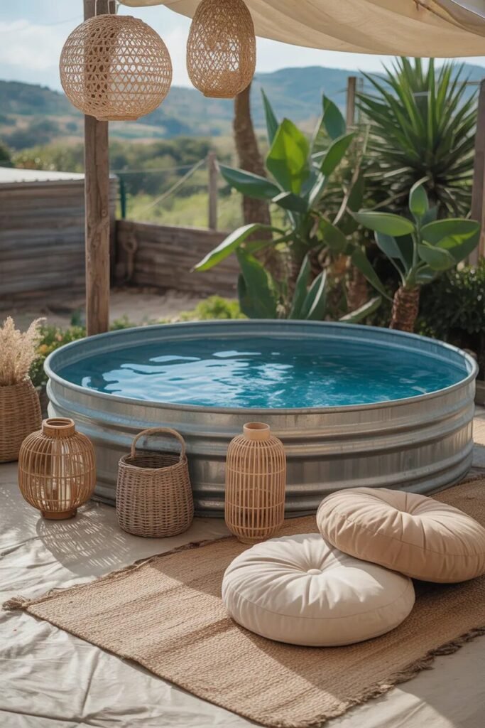 boho 29 stock tank pool ideas