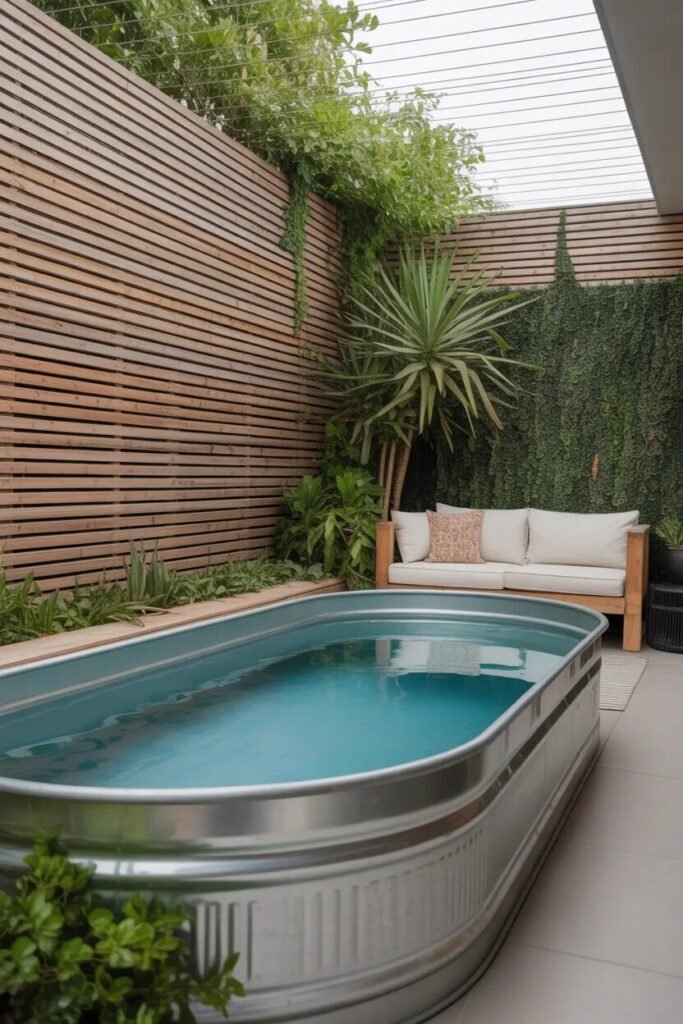 privacy 29 stock tank pool ideas