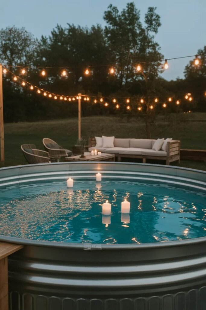 candle 29 stock tank pool ideas