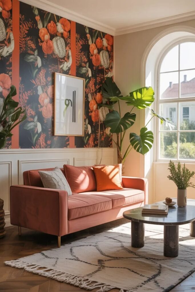 statement wall 19 living room design ideas