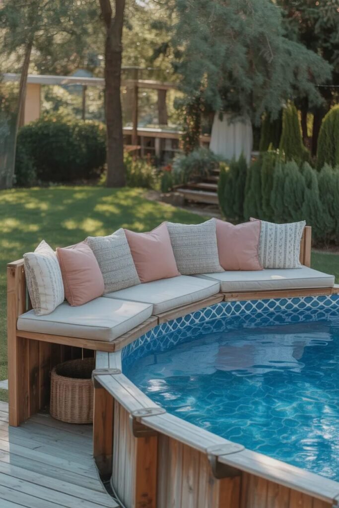 35 Above ground pool ideas 6 seating above ground pool ideas