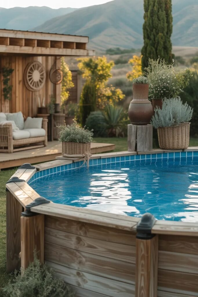 35 Above ground pool ideas 9 rustic above ground pool ideas