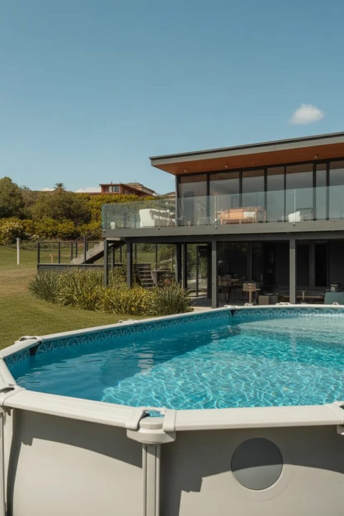 35 Above ground pool ideas 17 glass above ground pool ideas