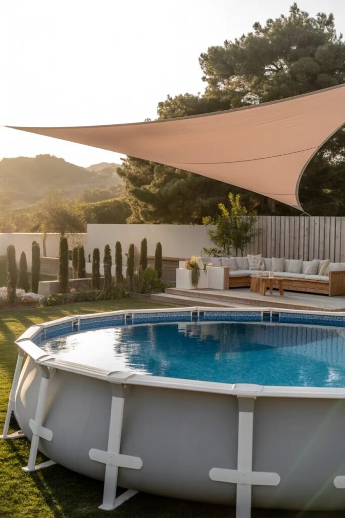 35 Above ground pool ideas 20 shade above ground pool ideas